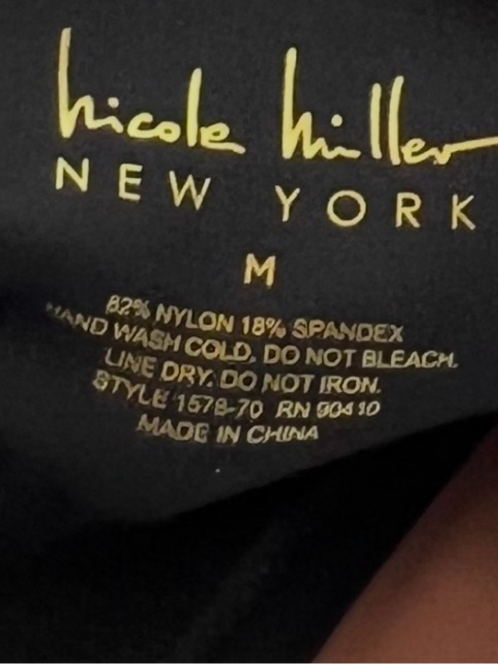 Sz M Nicole Miller New York 2 Scuba Shaping Shorts Hi Waist Control Power Mesh - Picture 8 of 8